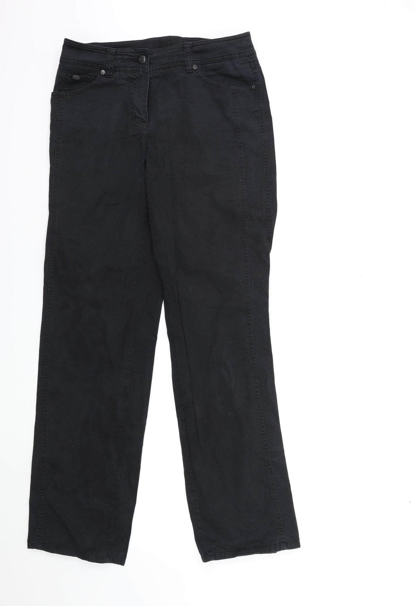 Gerry Weber Womens Black   Cargo Trousers Size 12 L31 in
