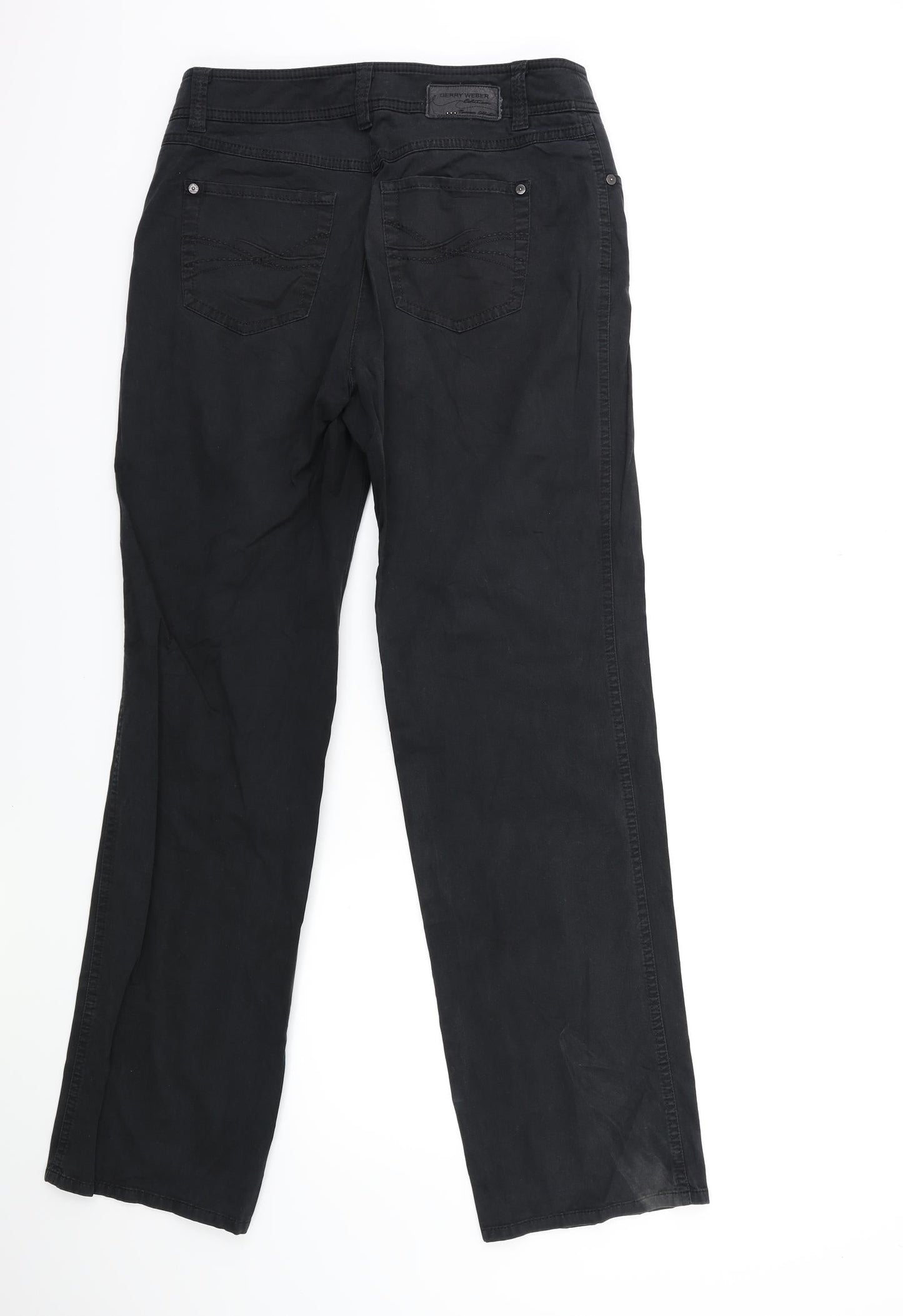 Gerry Weber Womens Black   Cargo Trousers Size 12 L31 in
