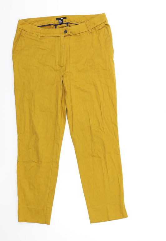 Womens UK Size 12 H&M Regular Fit  Brown Trousers