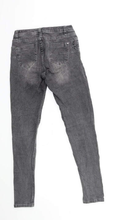 ghiaccio & limone Womens Black  Denim Skinny Jeans Size S L28 in