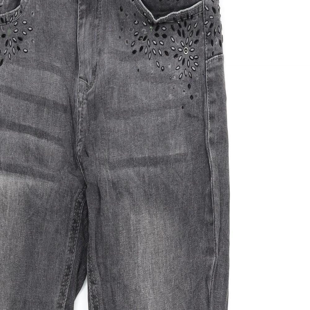 ghiaccio & limone Womens Black  Denim Skinny Jeans Size S L28 in