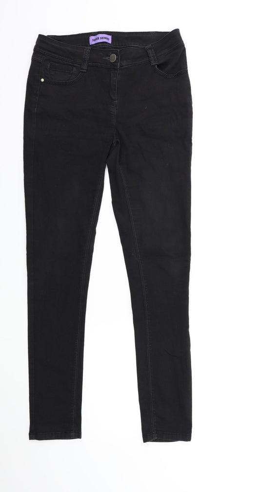 George Womens Black  Denim Skinny Jeans Size 10 L29 in