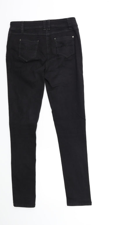 George Womens Black  Denim Skinny Jeans Size 10 L29 in