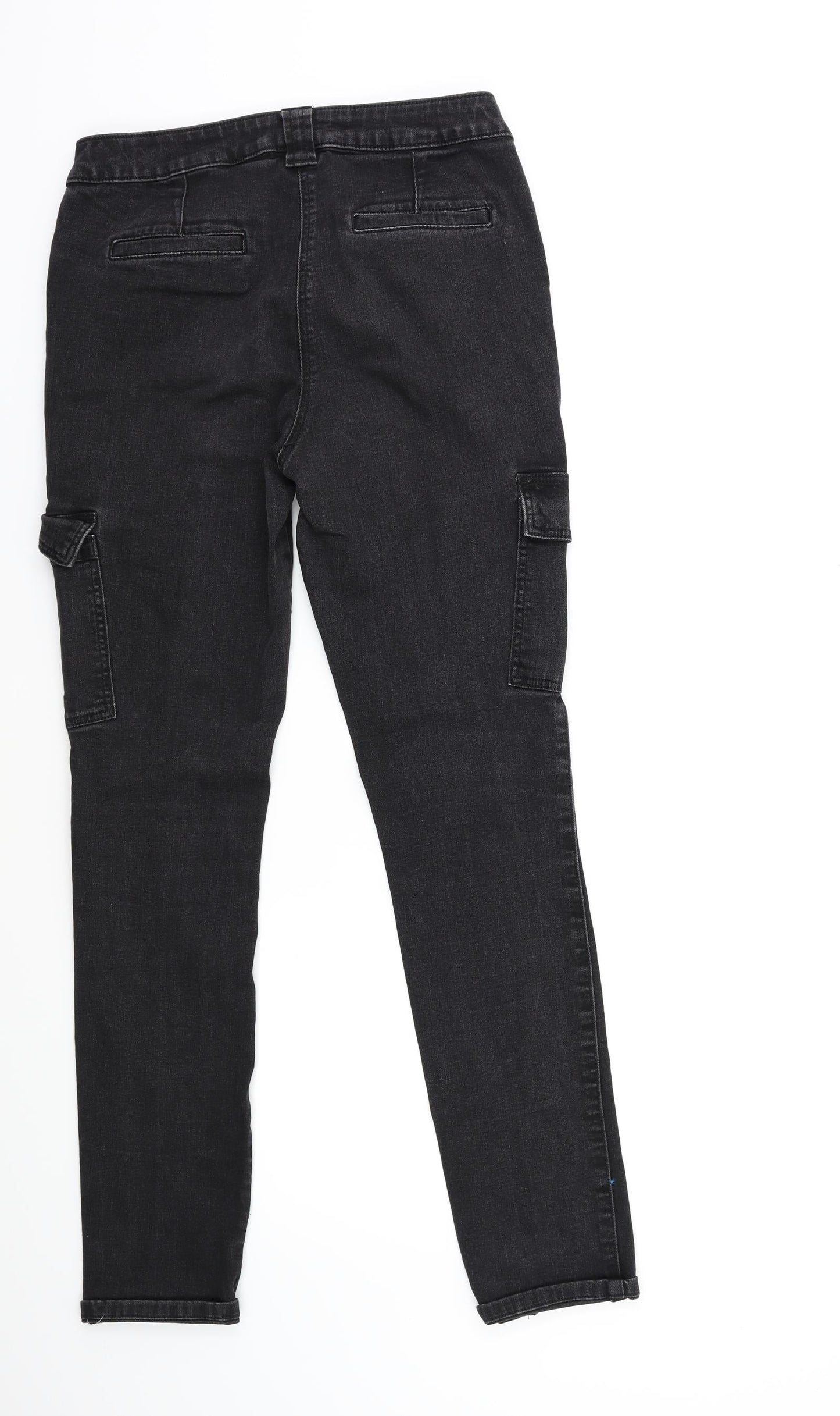 NEXT Womens Black  Denim Skinny Jeans Size 10 L28 in