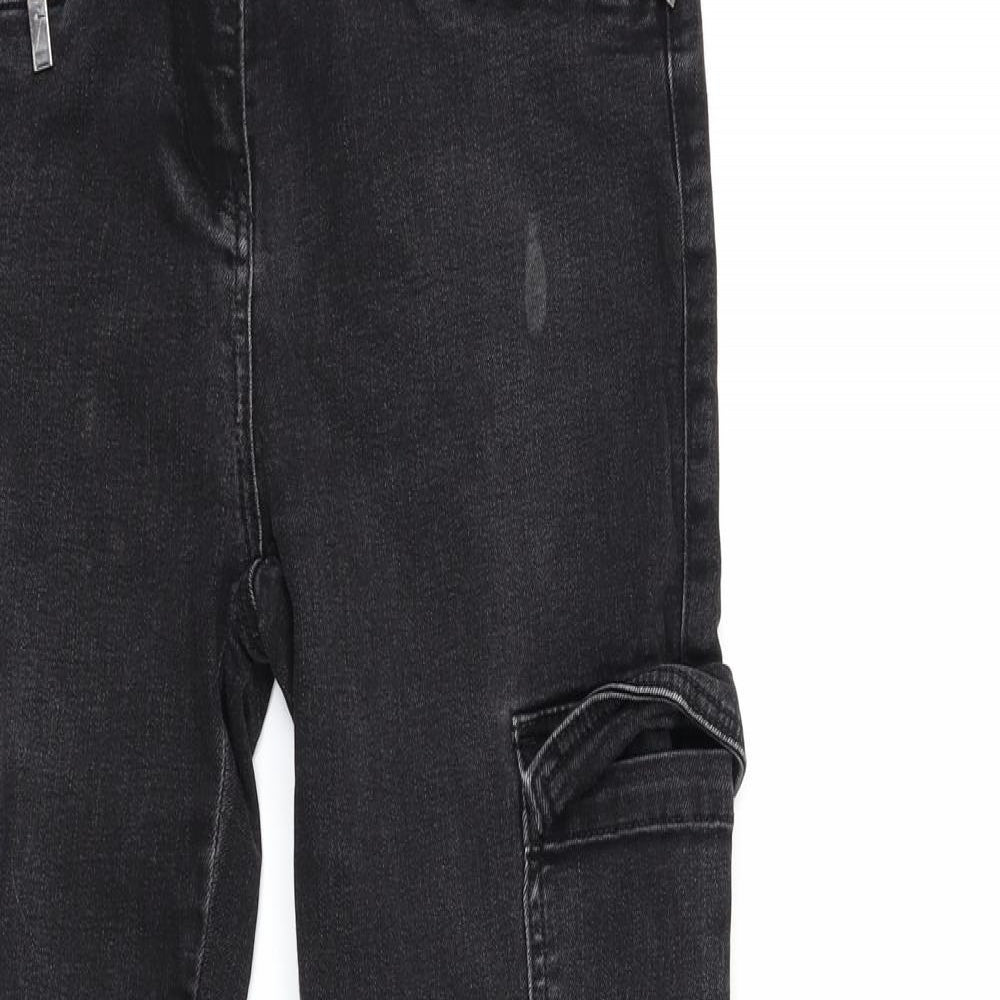 NEXT Womens Black  Denim Skinny Jeans Size 10 L28 in