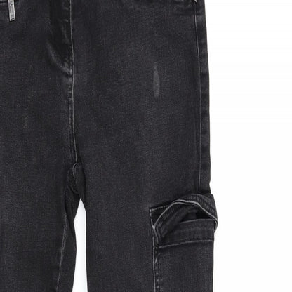 NEXT Womens Black  Denim Skinny Jeans Size 10 L28 in