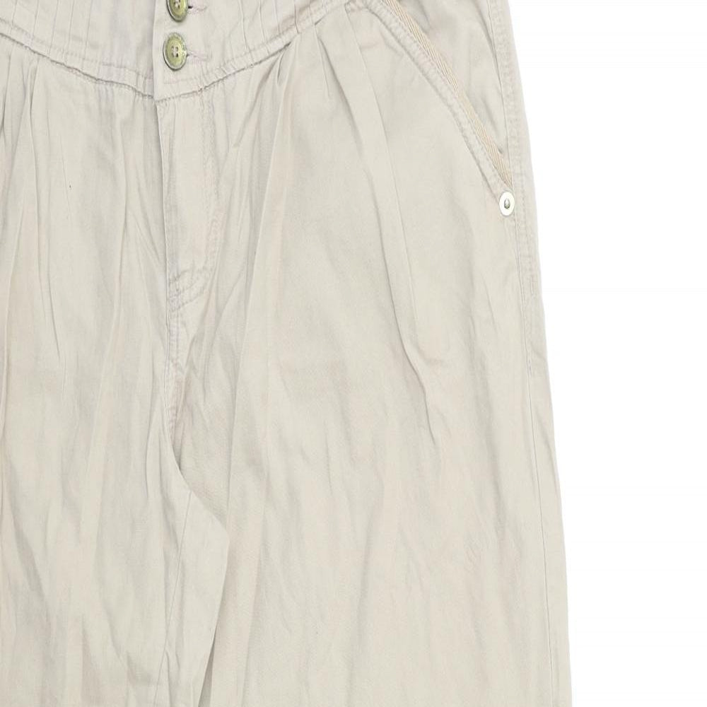 Womens UK Size 30 in Preworn Regular Fit  Beige Trousers