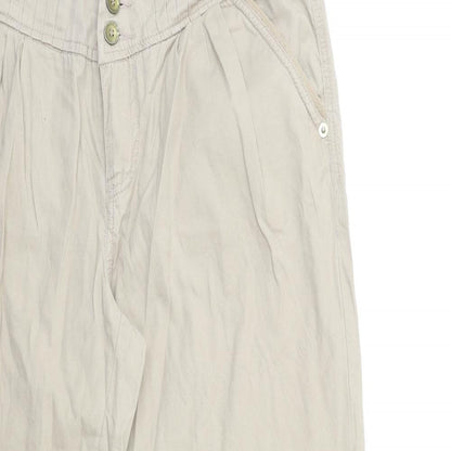 Womens UK Size 30 in Preworn Regular Fit  Beige Trousers