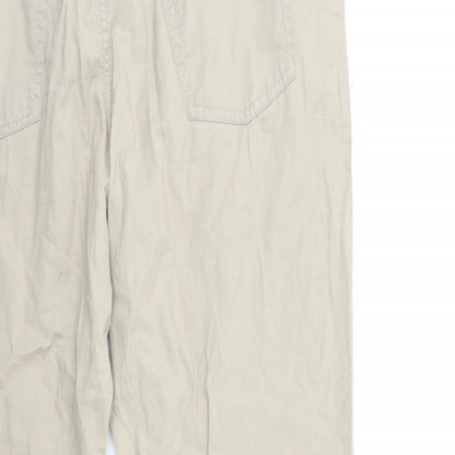 Womens UK Size 30 in Preworn Regular Fit  Beige Trousers