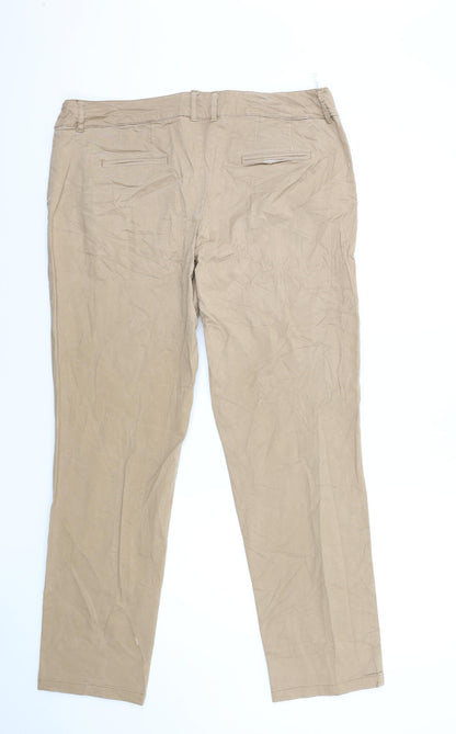 Womens UK Size 20 BPC Regular Fit Chino Brown Trousers