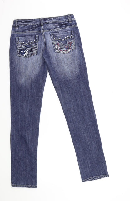 Reverse Womens Blue  Denim Skinny Jeans Size 10 L30 in