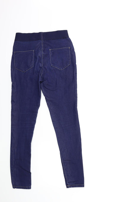 Womens UK Size 26 in Preworn Regular Fit Skinny Blue Jeans
