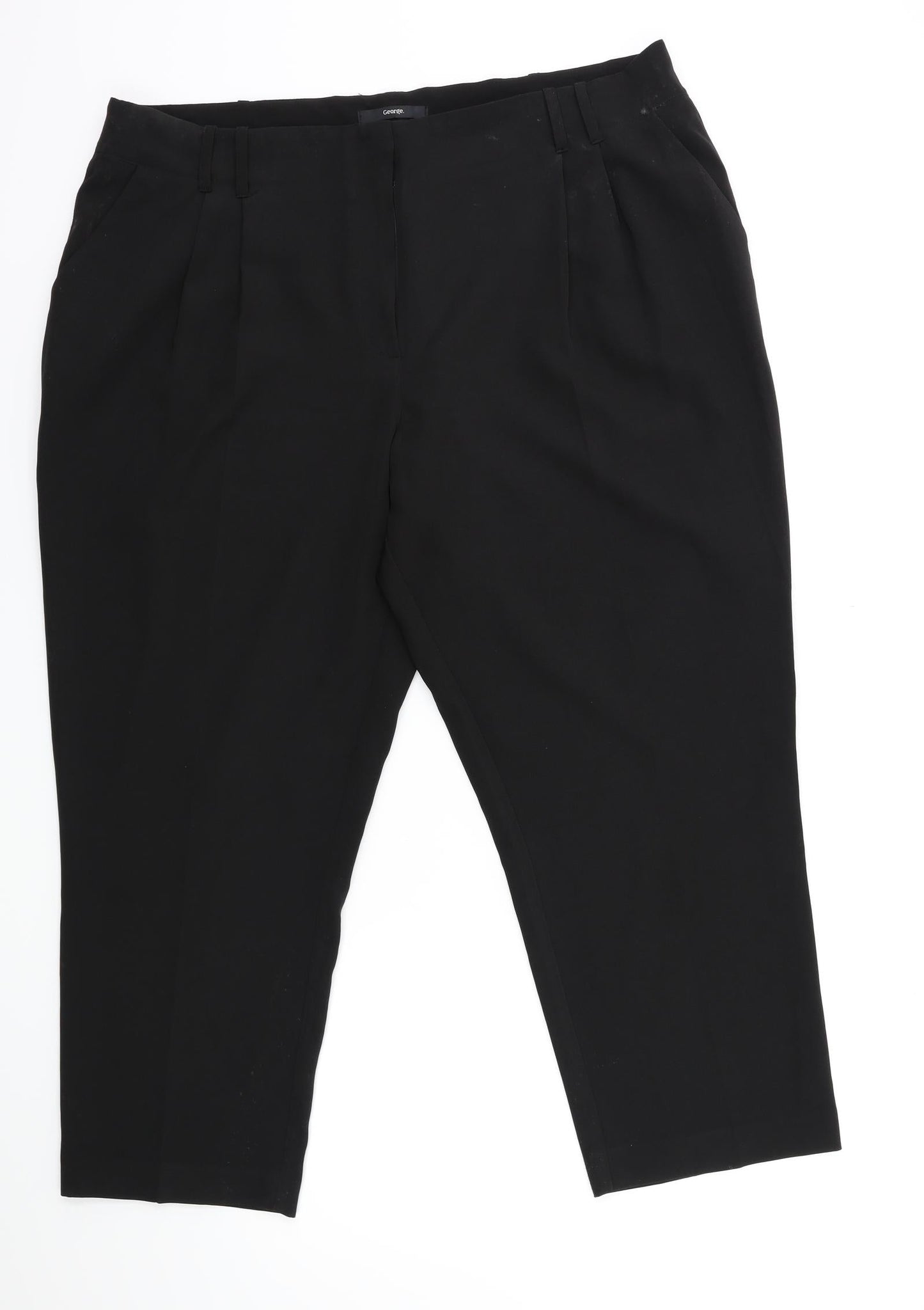 George Womens Black   Trousers  Size 18 L26 in