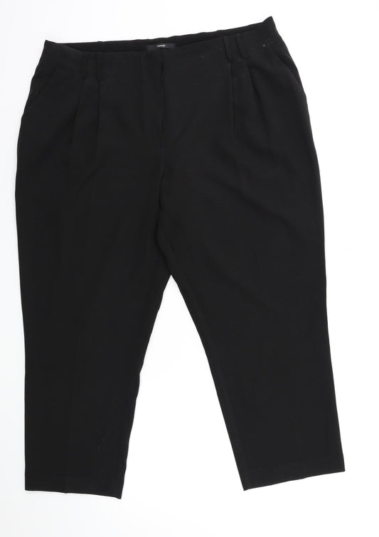 George Womens Black   Trousers  Size 18 L26 in