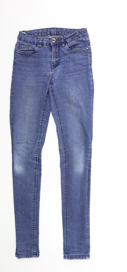 Womens UK Size 26 in Preworn Regular Fit Skinny Blue Jeans