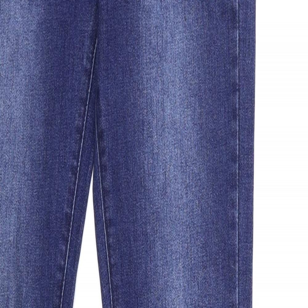 Boohoo Womens Blue  Denim Skinny Jeans Size 8 L37 in