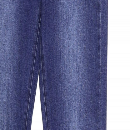 Boohoo Womens Blue  Denim Skinny Jeans Size 8 L37 in