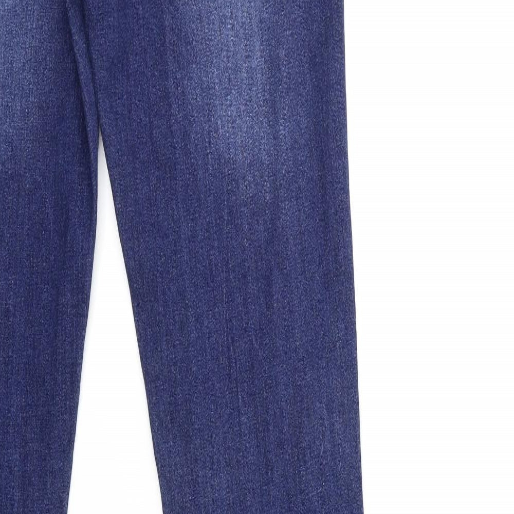 Boohoo Womens Blue  Denim Skinny Jeans Size 8 L37 in