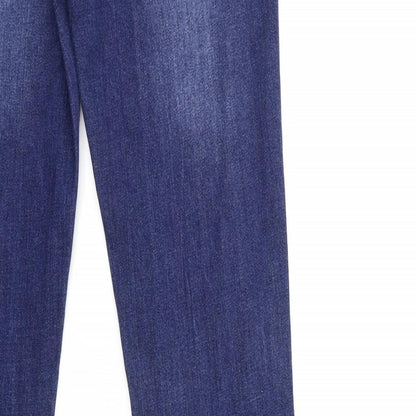 Boohoo Womens Blue  Denim Skinny Jeans Size 8 L37 in