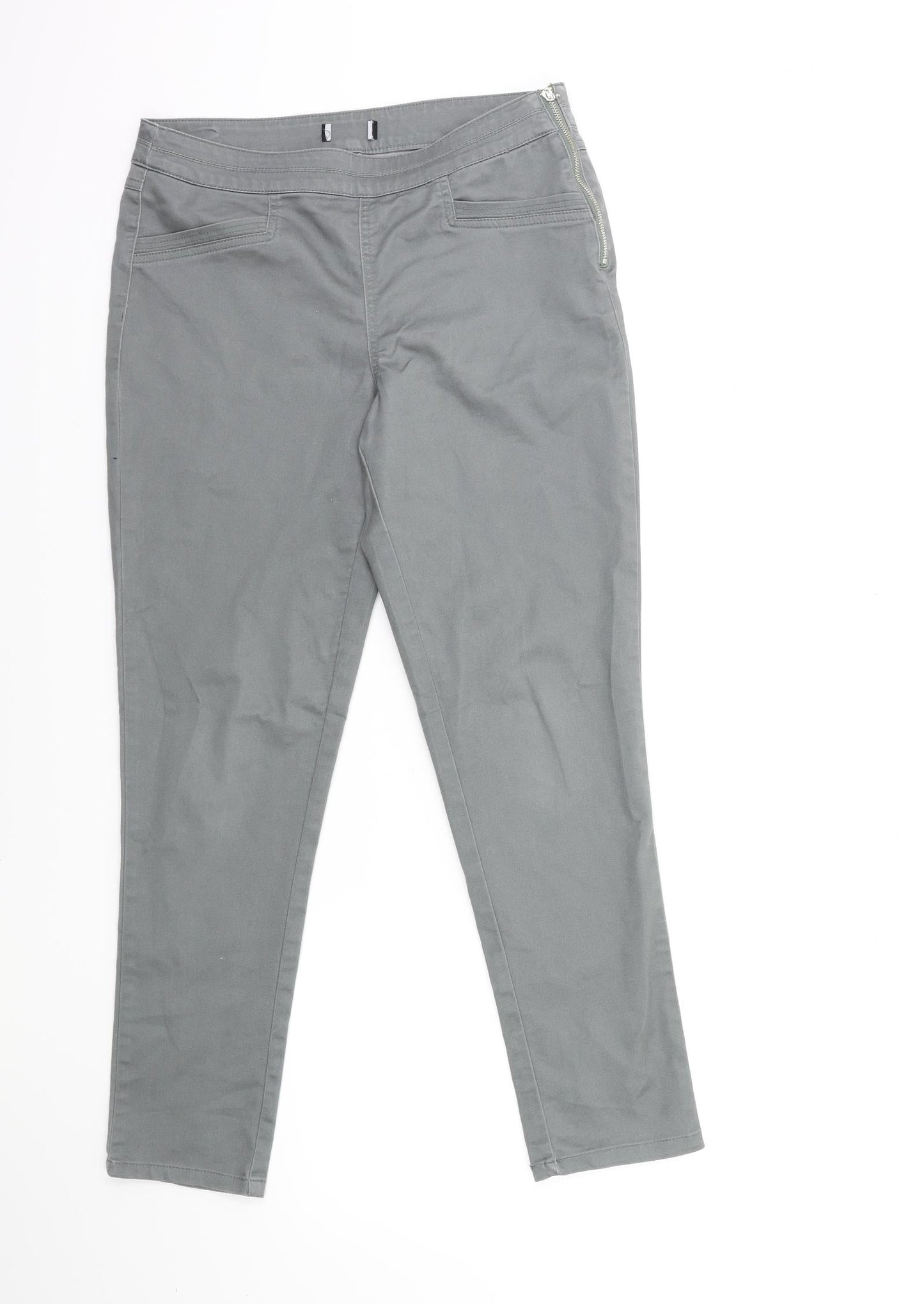 Womens UK Size 30 in Preworn Regular Fit Skinny Grey Jeans