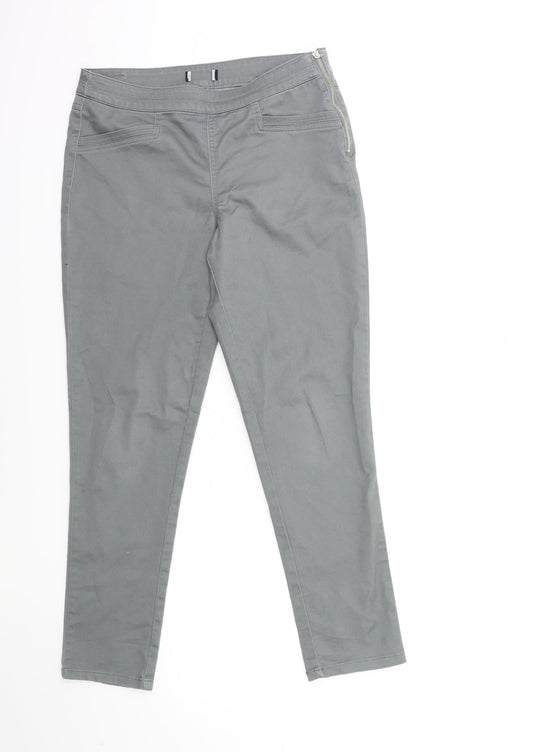 Womens UK Size 30 in Preworn Regular Fit Skinny Grey Jeans