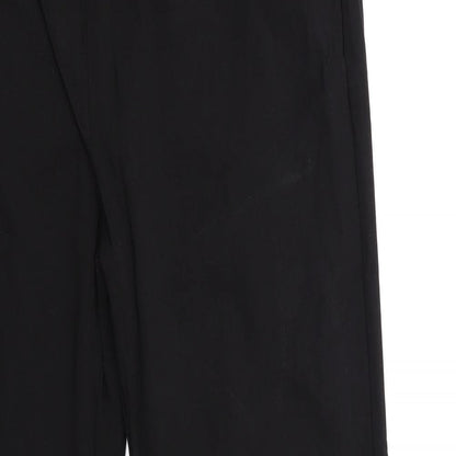Womens UK Size XL Preworn Regular Fit  Black Trousers