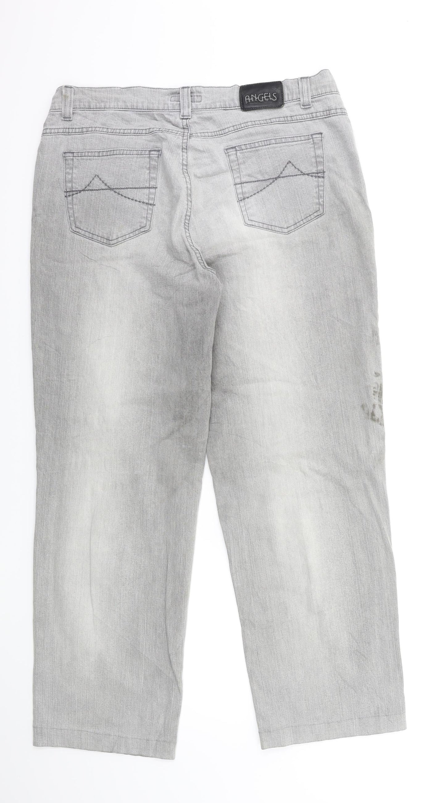 Womens UK Size 32 in Angels Regular Fit Straight Grey Jeans
