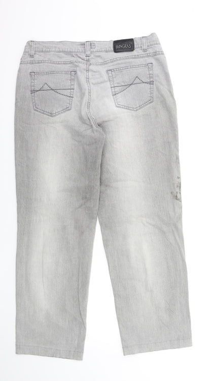 Womens UK Size 32 in Angels Regular Fit Straight Grey Jeans