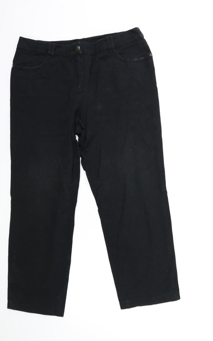 SHE Womens Black  Denim Tapered Jeans Size 14 L26 in
