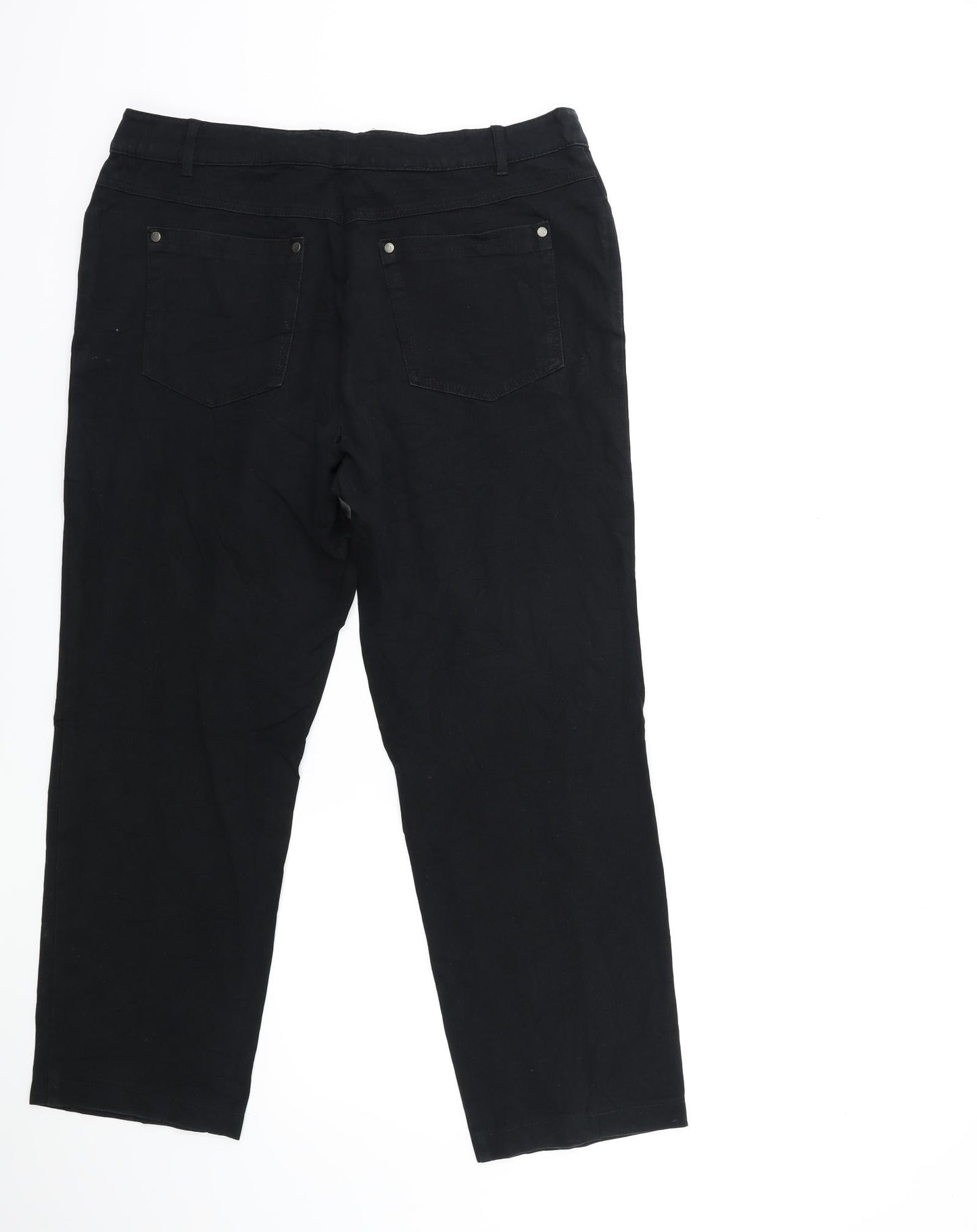 SHE Womens Black  Denim Tapered Jeans Size 14 L26 in