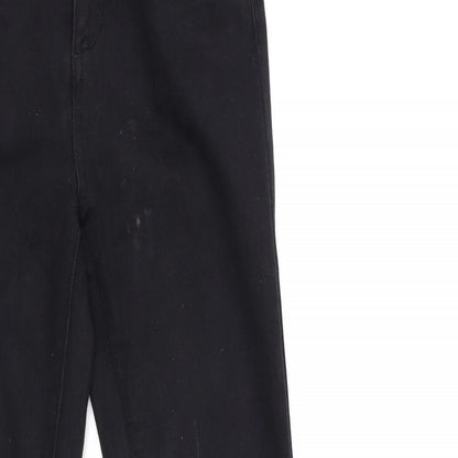 Peacocks Womens Black  Denim Skinny Jeans Size 8 L28 in