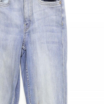 H&M Womens Blue  Denim Skinny Jeans Size 10 L28 in