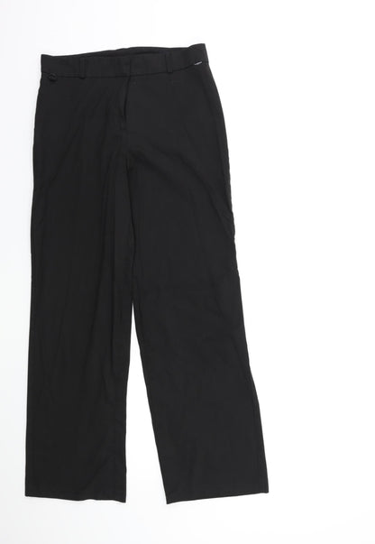 Womens UK Size 8 Cooperative Regular Fit  Black Trousers