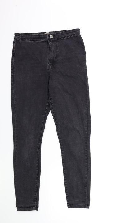 Denim & Co. Womens Black  Denim Skinny Jeans Size 12 L27 in