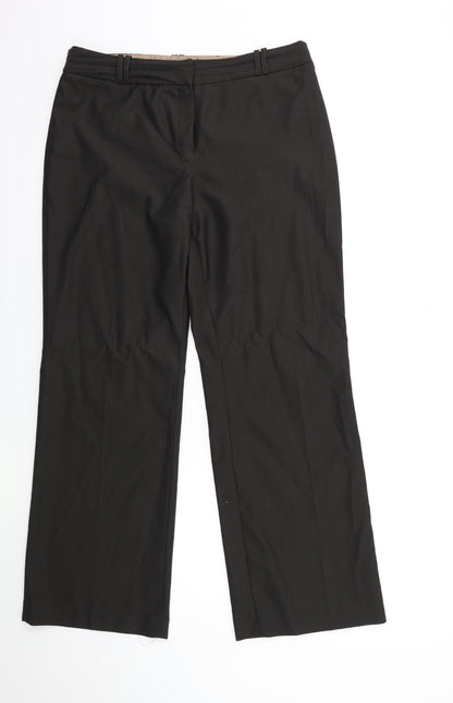 Womens UK Size 34 in NEXT Regular Fit  Brown Trousers