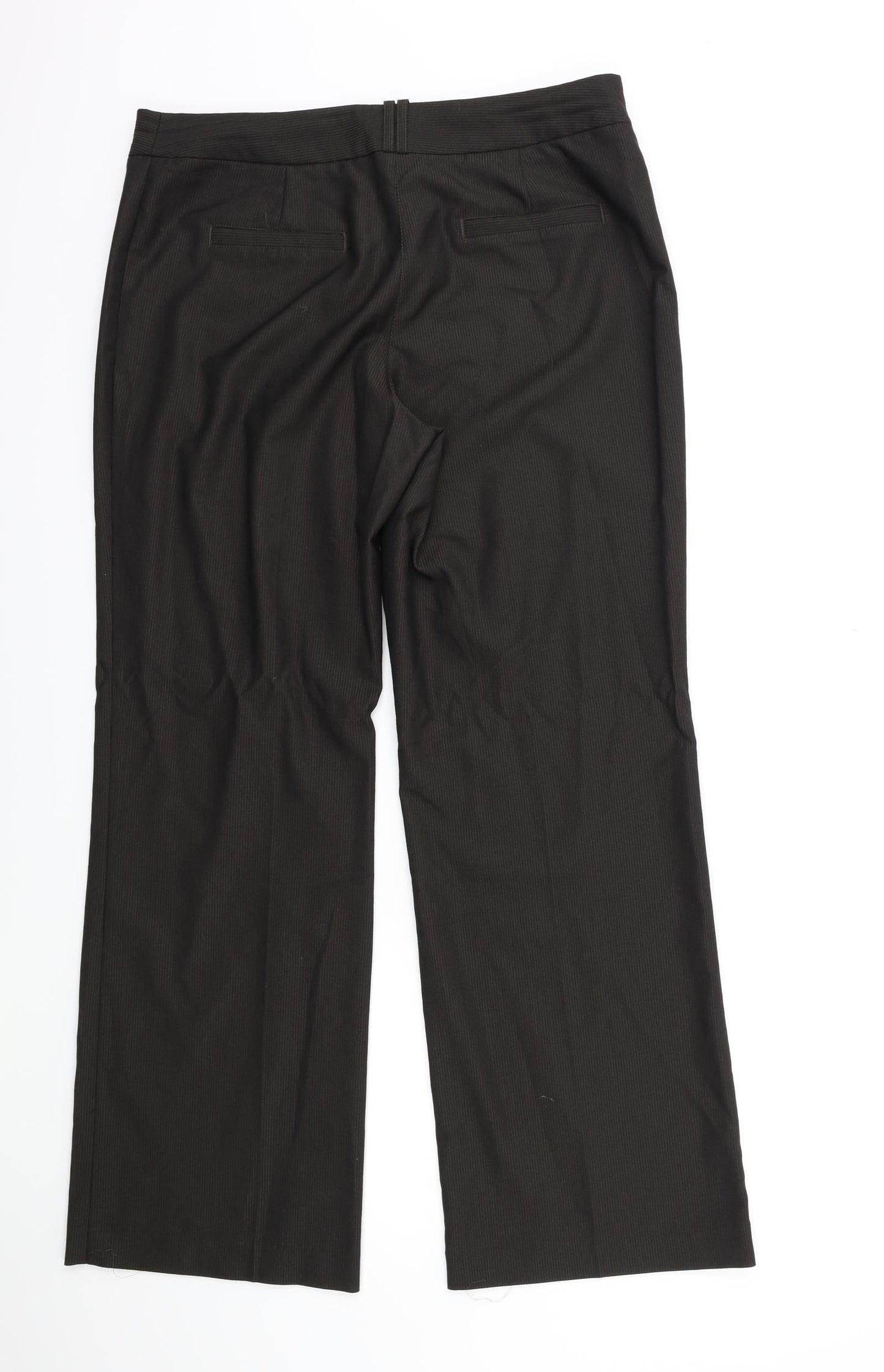 Womens UK Size 34 in NEXT Regular Fit  Brown Trousers
