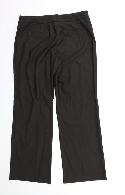 Womens UK Size 34 in NEXT Regular Fit  Brown Trousers