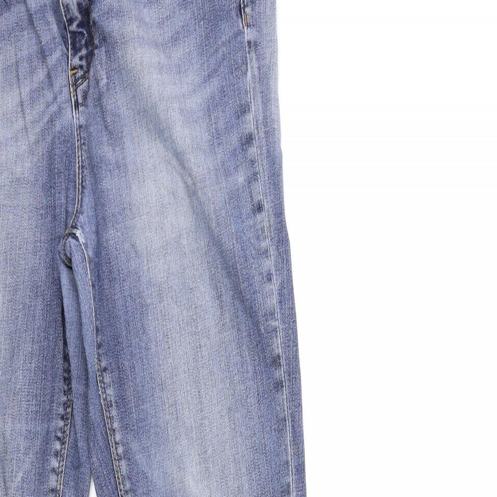Topshop Womens Blue  Denim Skinny Jeans Size 28 in L32 in