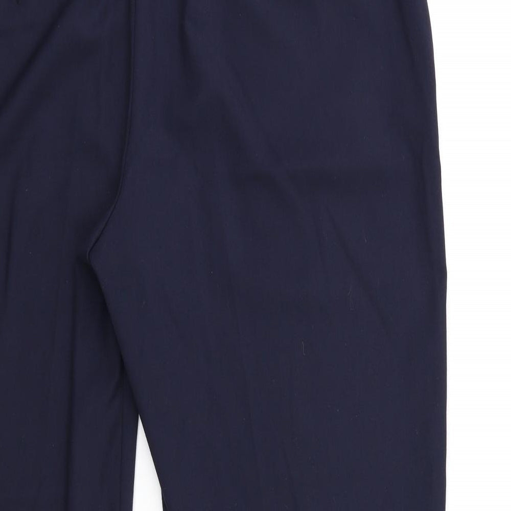 Womens UK Size 14 Marks and Spencer Regular Fit  Blue Trousers