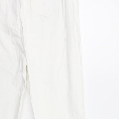 Womens UK Size 18 Country Casuals Regular Fit  White Trousers