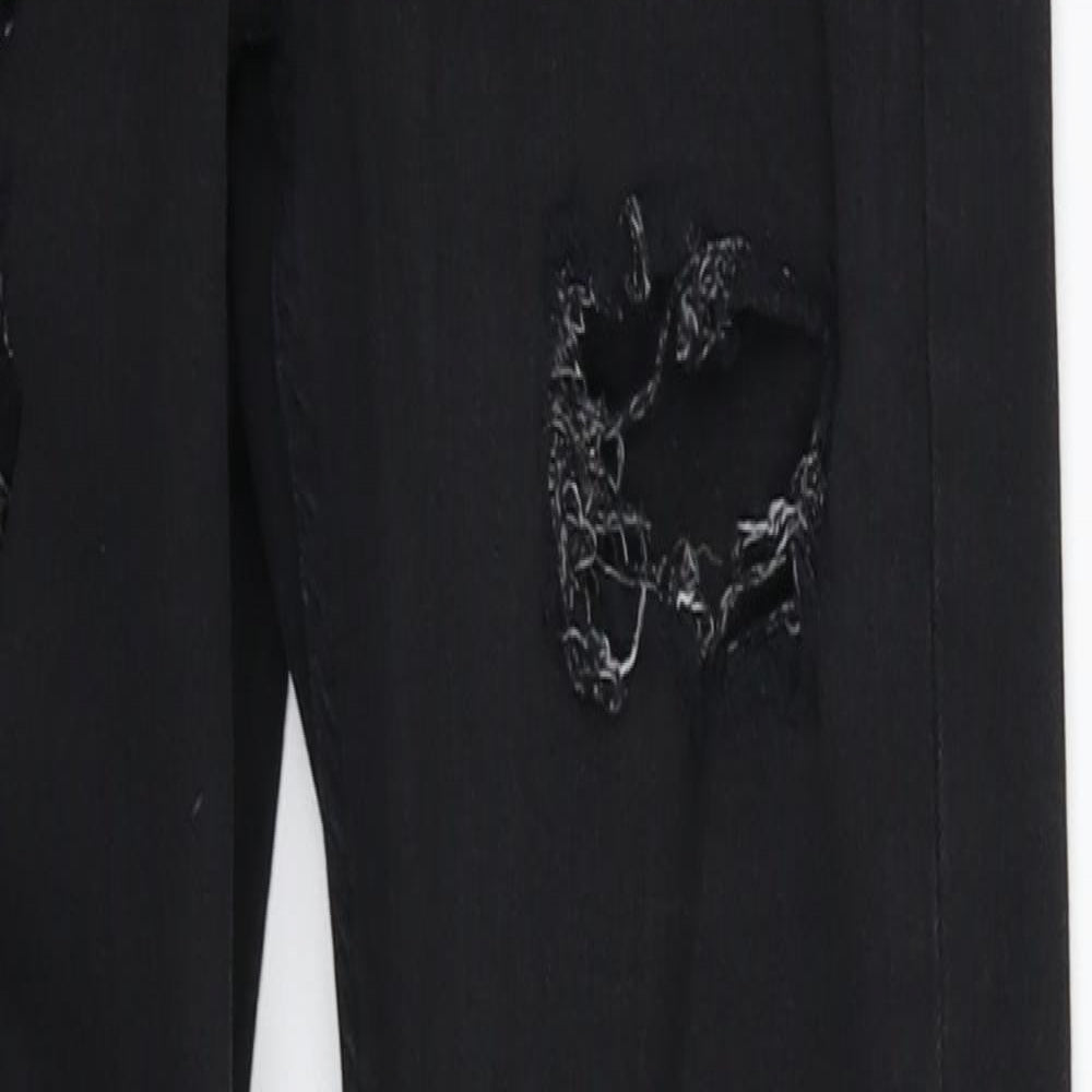 Topshop Womens Black  Denim Skinny Jeans Size 26 in L28 in