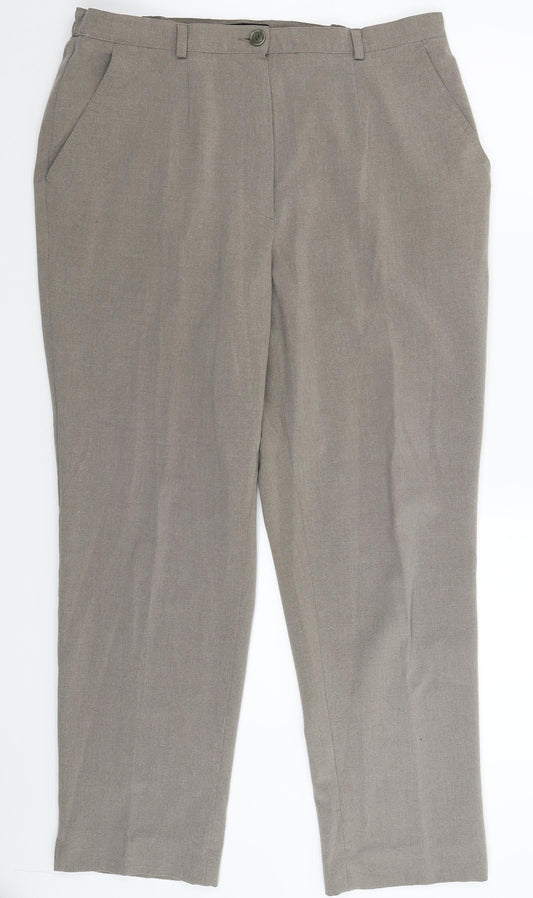 Womens UK Size 34 in Robell Regular Fit  Grey Trousers