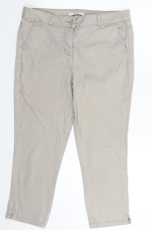 George Womens Grey  Denim Jegging Jeans Size 10 L23 in