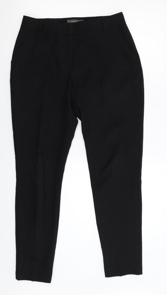 Primark Womens Black   Trousers  Size 8 L28 in