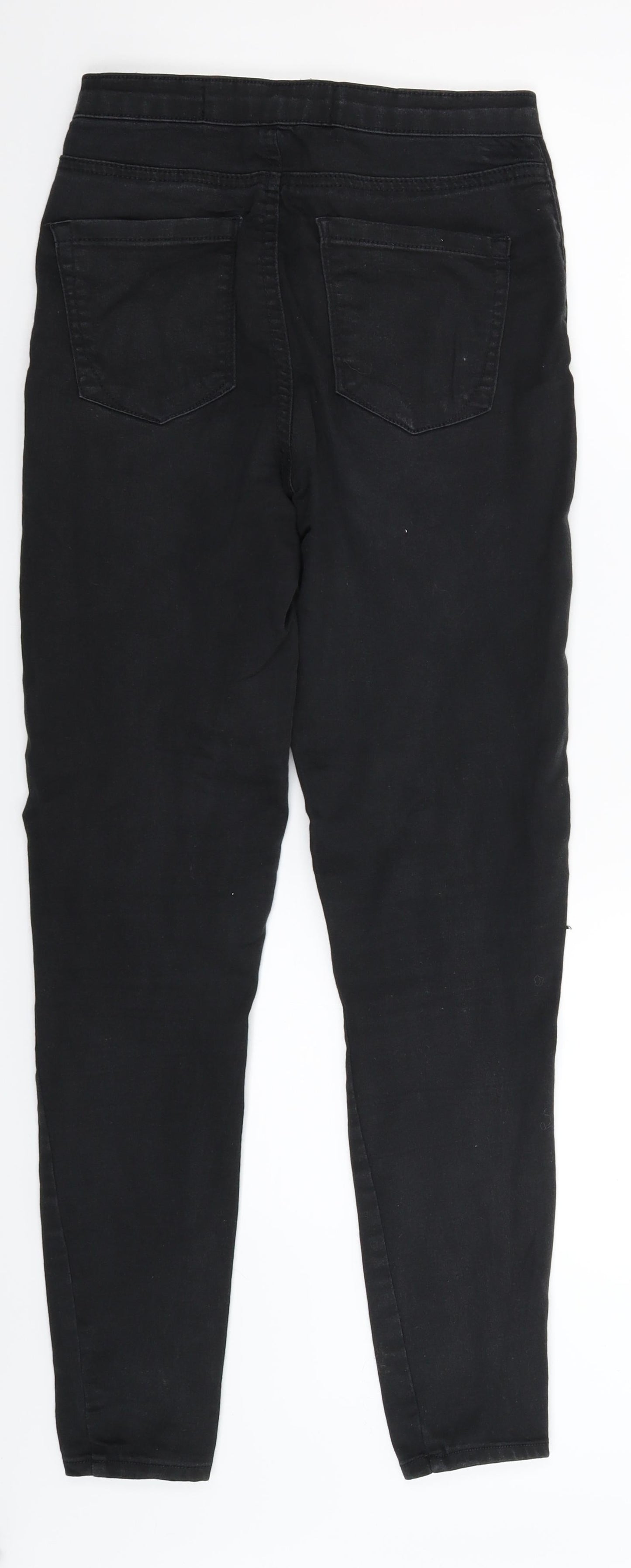 Denim Co Womens Black  Denim Jegging Jeans Size 8 L29 in