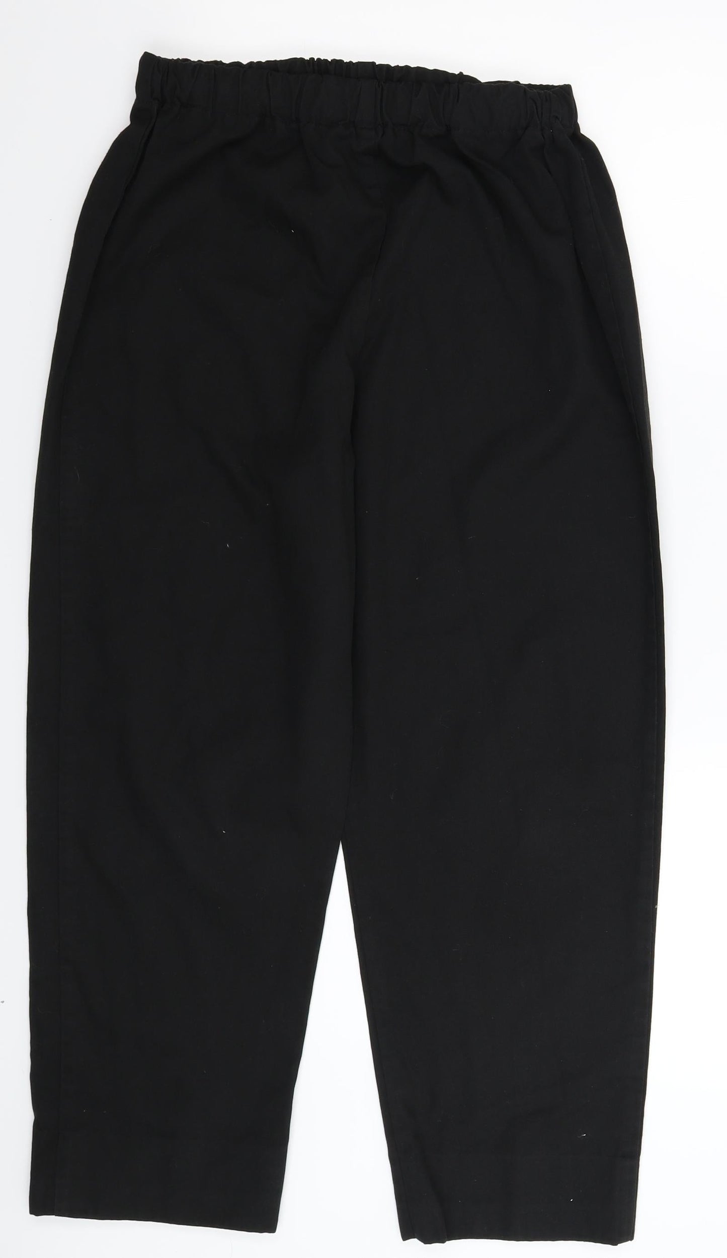 Womens UK Size M Preworn Regular Fit  Black Trousers