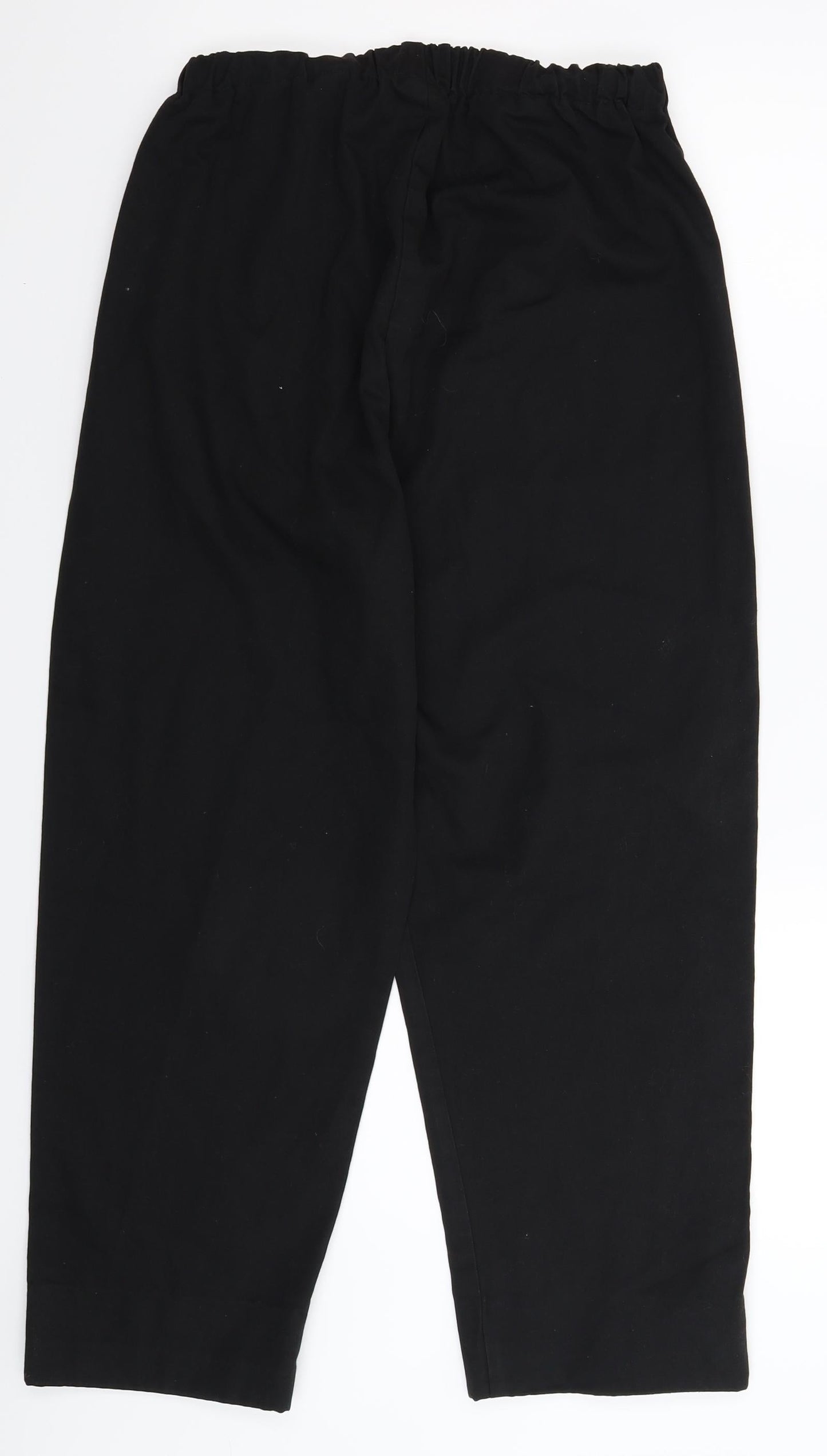 Womens UK Size M Preworn Regular Fit  Black Trousers