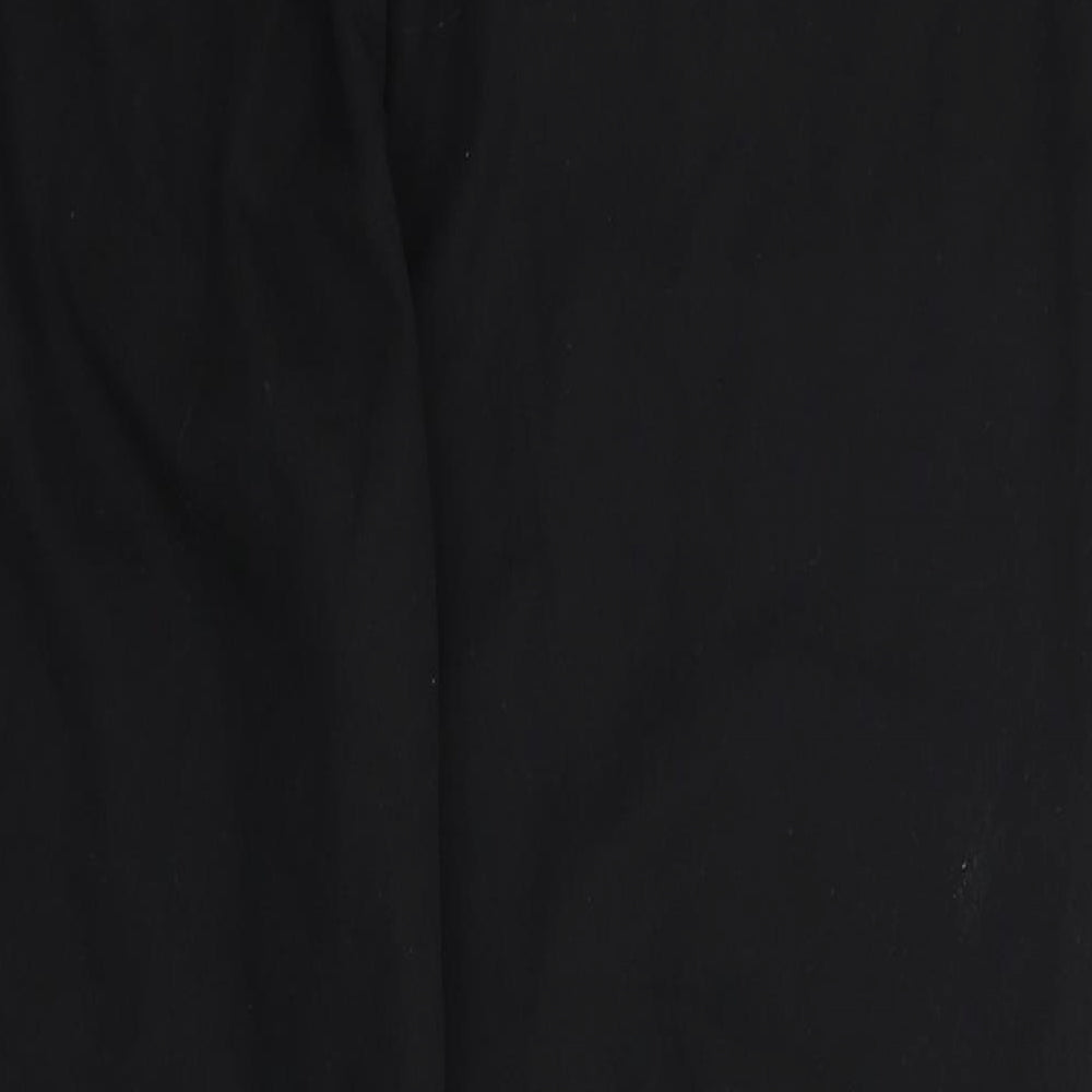 Womens UK Size M Preworn Regular Fit  Black Trousers