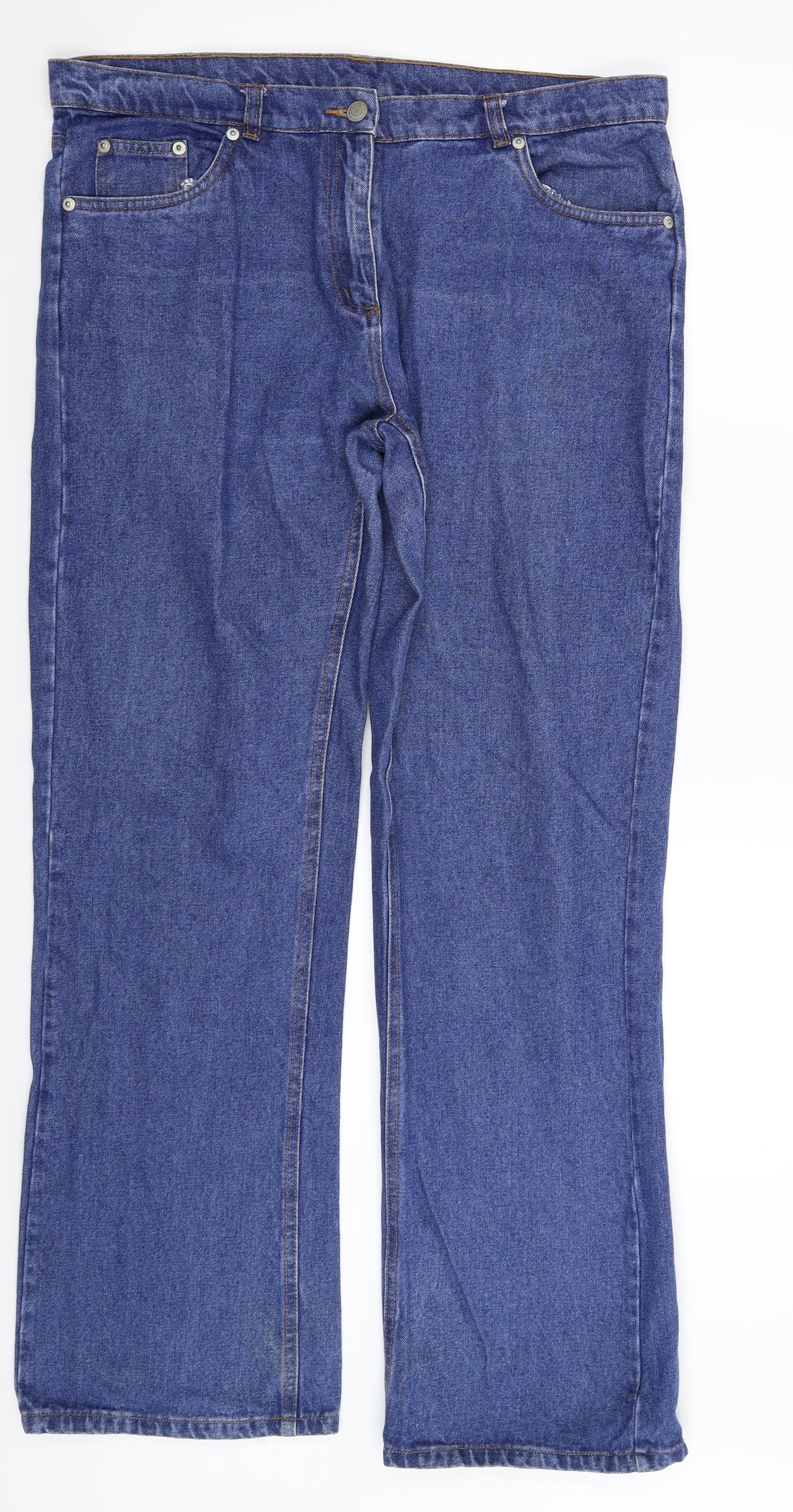 Denim wear Womens Blue  Denim Bootcut Jeans Size 36 in L31 in