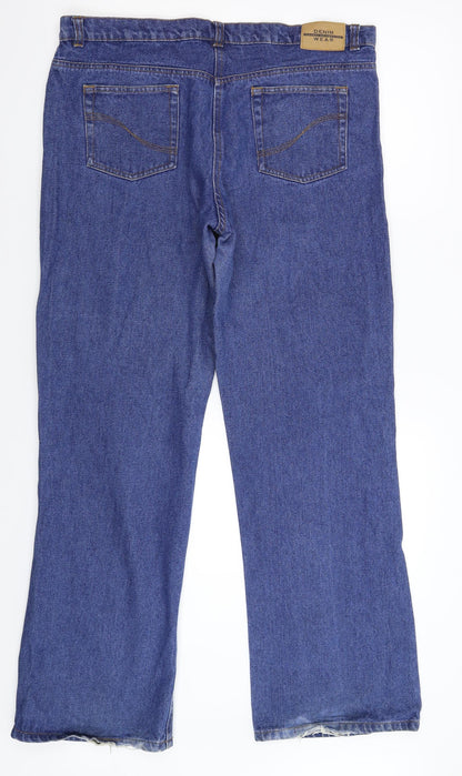 Denim wear Womens Blue  Denim Bootcut Jeans Size 36 in L31 in